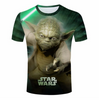 Men Tees Star Wars Print Yoda T Shirts