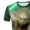 Men Tees Star Wars Print Yoda T Shirts